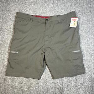 Wrangler Performance Zip Cargo Shorts Men's Size 46 Green Stretch